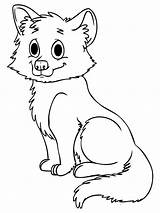 Coloring Animal Pages Baby Printable Wolf Kids Animals Realistic sketch template
