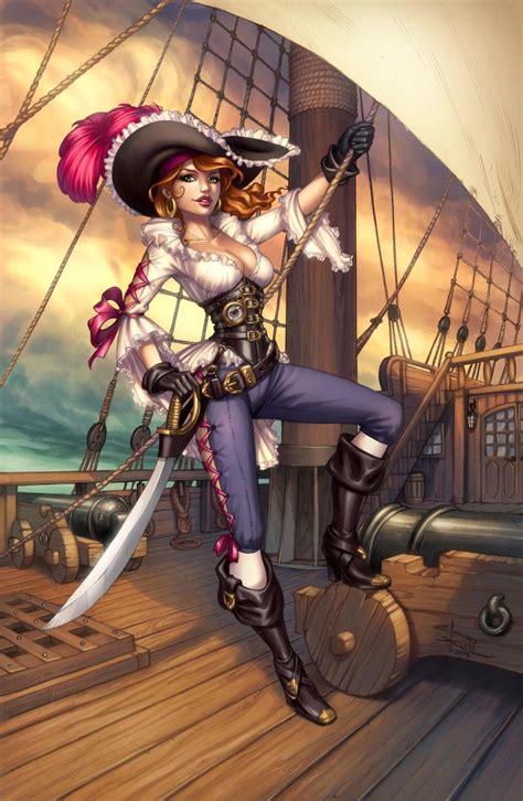 Lady Pirate In Color By Sabinerich On Deviantart