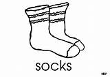 Socks Coloring Pages Template sketch template
