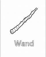 Coloring Wand Pages Sheets Wands Colouring Template Kids Book sketch template