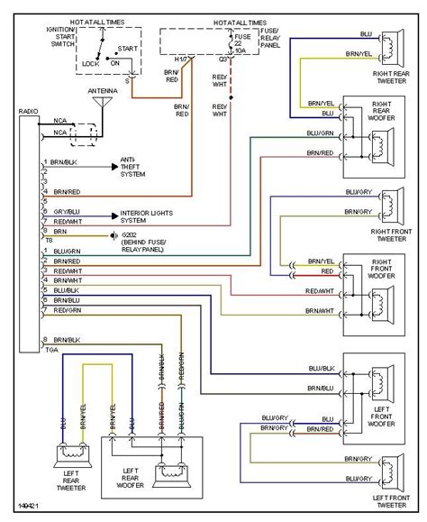 jetta se radio wiring diagram