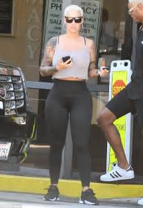 amber rose parades her legendary derriere in beverly hills daily mail online