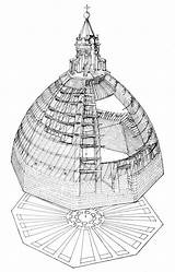 Brunelleschi Dome Florence Santa Architecture Maria Filippo Fiore Del Drawing Construction Drawings Plan Cathedral Church Thehistoryblog Possible Foot Model Did sketch template