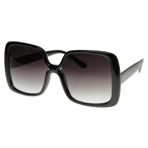 Oversized Black Sunglasses