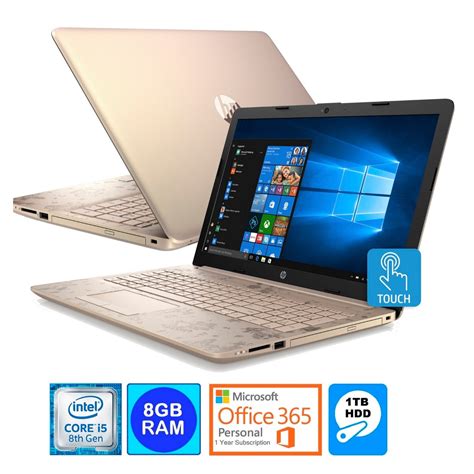 hp  touch screen laptop intel   gb tb hdd office