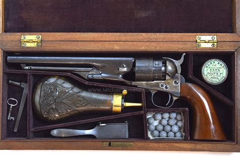 colt  army revolver cased  accessories