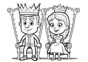 kings  queens  printable coloring pages  kids