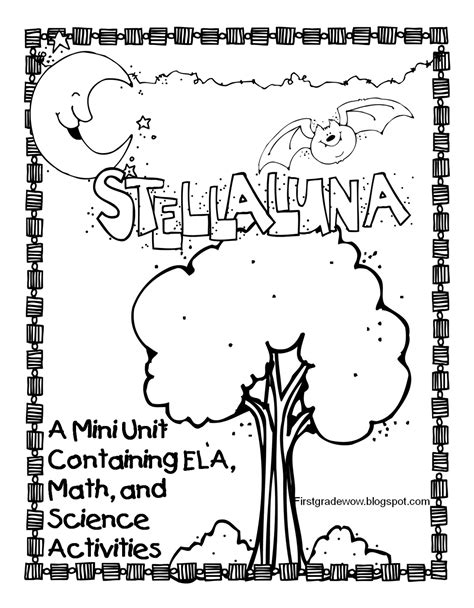 stellaluna coloring page coloring home