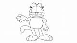 Garfield Coloriage Dibujo Imprimer Dessins sketch template
