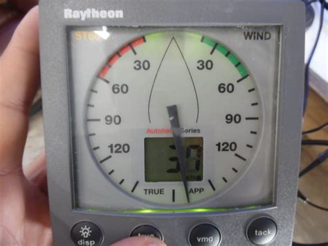 raymarine rotavecta wind transducer  st st  tested working max marine electronics