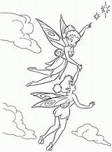 Coloring Tinkerbell Friends Pages Her Fairy Popular Library Clipart sketch template