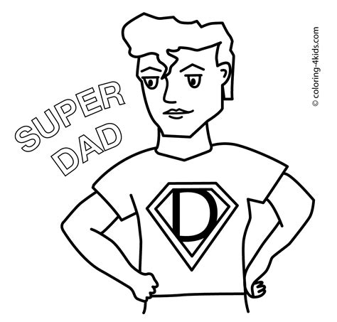 super fathers day coloring pages  kids super dad birthday