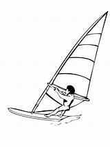 Windsurf Disegno Esporte Windsurfing Barca Vela Desenho Windsurfen Surfing Stampare Ausmalbild Supercoloring Tudodesenhos Kite sketch template