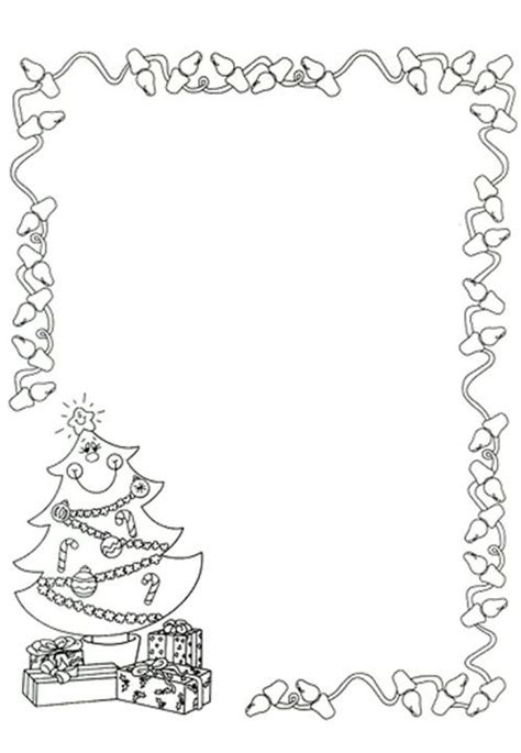 christmas coloring borders pages coloring pages