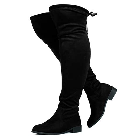 room  fashion wide calf stretchy   knee riding boots