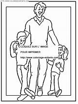 Coloring Fathers Pages Book sketch template