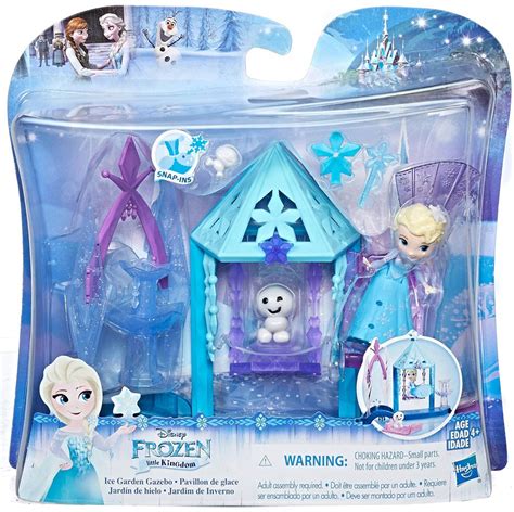 disney frozen  kingdom elsa ice garden gazebo mini doll playset