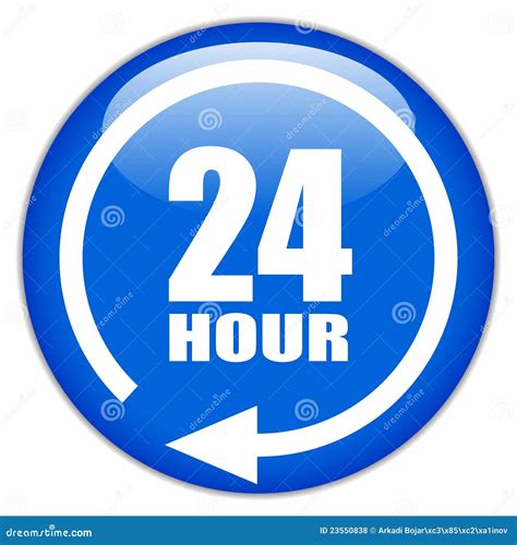 hour sign stock vector illustration  call label