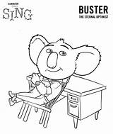 Sing Coloring Pages Kids Ash sketch template