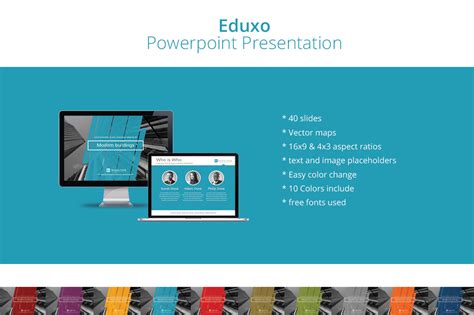 powerpoint  eduxo  templates  creative market