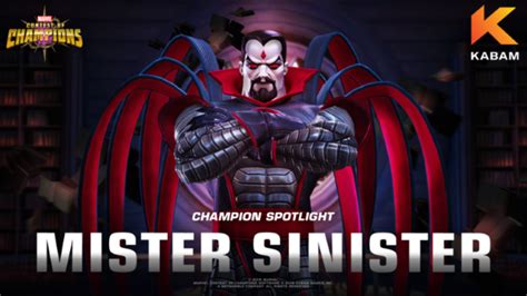 marvel contest  champions reveals  mighty mister sinister mmohuts
