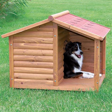 trixie natura log dog house petco