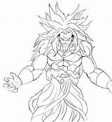 Dragon Ball Coloring Pages Broly Printable Sketch Print K5 Worksheets sketch template