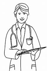 Doctor Nurse Coloring Pages Printable Kids Beautiful sketch template