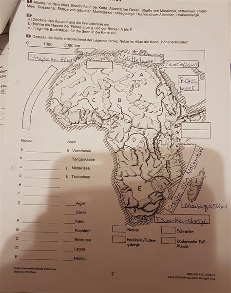 afrika topografischer ueberblick erdkunde
