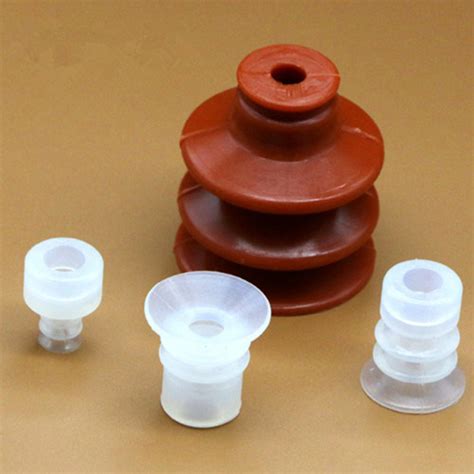China Oem Customized Bellows Rubber Suction Cup For