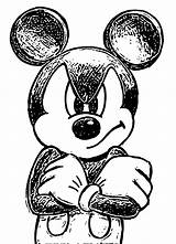 Mickey Mouse Angry Wecoloringpage sketch template