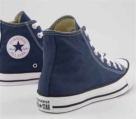 converse  star  trainers navy canvas unisex sports