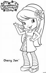 Strawberry Shortcake Coloring Pages Birthday Printable Cherry Jam Party Thesuburbanmom Characters Kids Printables Disney Cute Books Comments Print sketch template