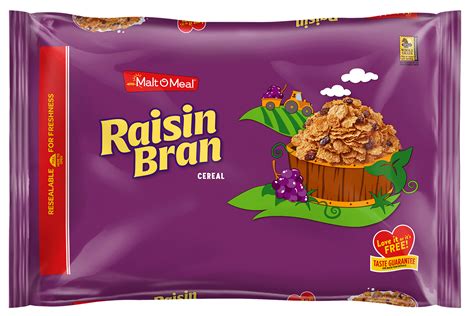 raisin bran cereal heart healthy    grain malt  meal