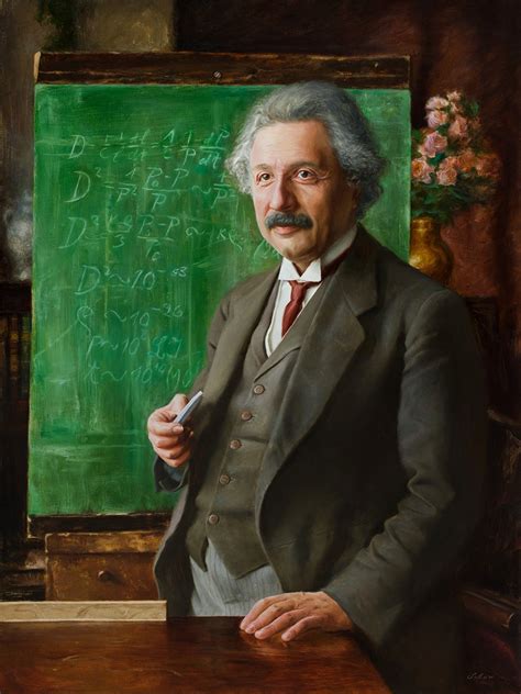 painted albert einstein giving  lecture  part   project