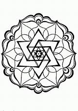Coloring Sacred Geometry Pages Library Clipart sketch template
