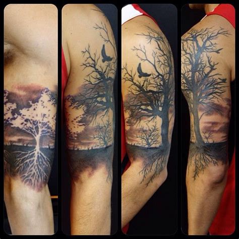 No Interest In Having Roots In Own Tattoo White Tree Pops Tree Sleeve
