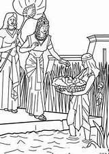 Moses Moises Pharaoh Reeds Daughter Rio Mariam Egypt Slavery Gibeonites Nacimiento Biblicos Malvorlage Aaron sketch template