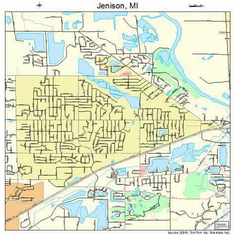 jenison michigan street map
