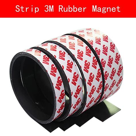 meters  adhesive flexible magnetic strip  rubber magnet tape