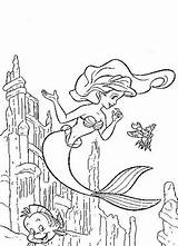 Ariel Coloring Pages Flounder Princess Disney Drawing Mermaid Little Getcolorings Comments Getdrawings Coloringhome Library Clipart Popular sketch template