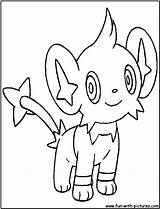 Coloring Pages Pokemon Shinx Luxio Template Luxray Getdrawings sketch template