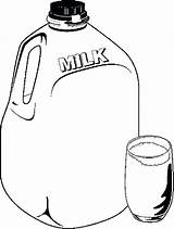 Milk Coloring Carton Jug Pages Drawing Glass Colouring Clipart Printable Getcolorings Getdrawings Color Clipartmag sketch template