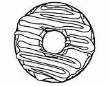 Donut Coloring Coloringcrew Colorear sketch template