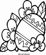 Easter Coloring Pages Color Crazy Holidays Flowers Friday Good sketch template