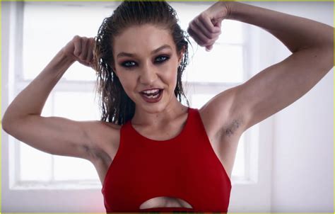 gigi hadid shows her unshaven armpits in new video photo 1128030
