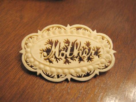 victorian vintage carved faux ivory mother brooch pin on etsy 45 00 vintage ivory rings n