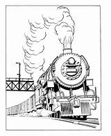 Railroad Trains sketch template