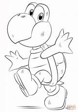 Koopa Troopa Coloring Draw Pages Mario Super Bros Kids Drawing Step Sketch Characters Luigi Yoshi Lessons Popular Easy Printable Template sketch template