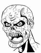 Halloween Coloring Pages Scary Very Zombie Getdrawings Colorings sketch template